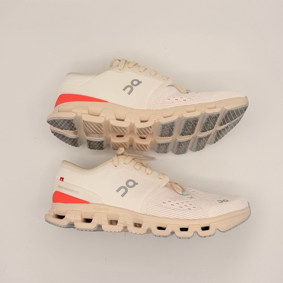 On Running Cloud X 4 in Ivory/Salmon | SLIGHTLY USED - Picture 9 of 12